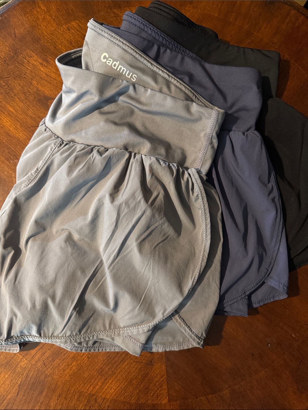 Women's Athletic Shorts - Light Gray, Navy & Black Never Worn